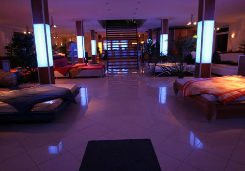 Aqua Viscaya Wasserbetten Lounge Showroom 1000 qm